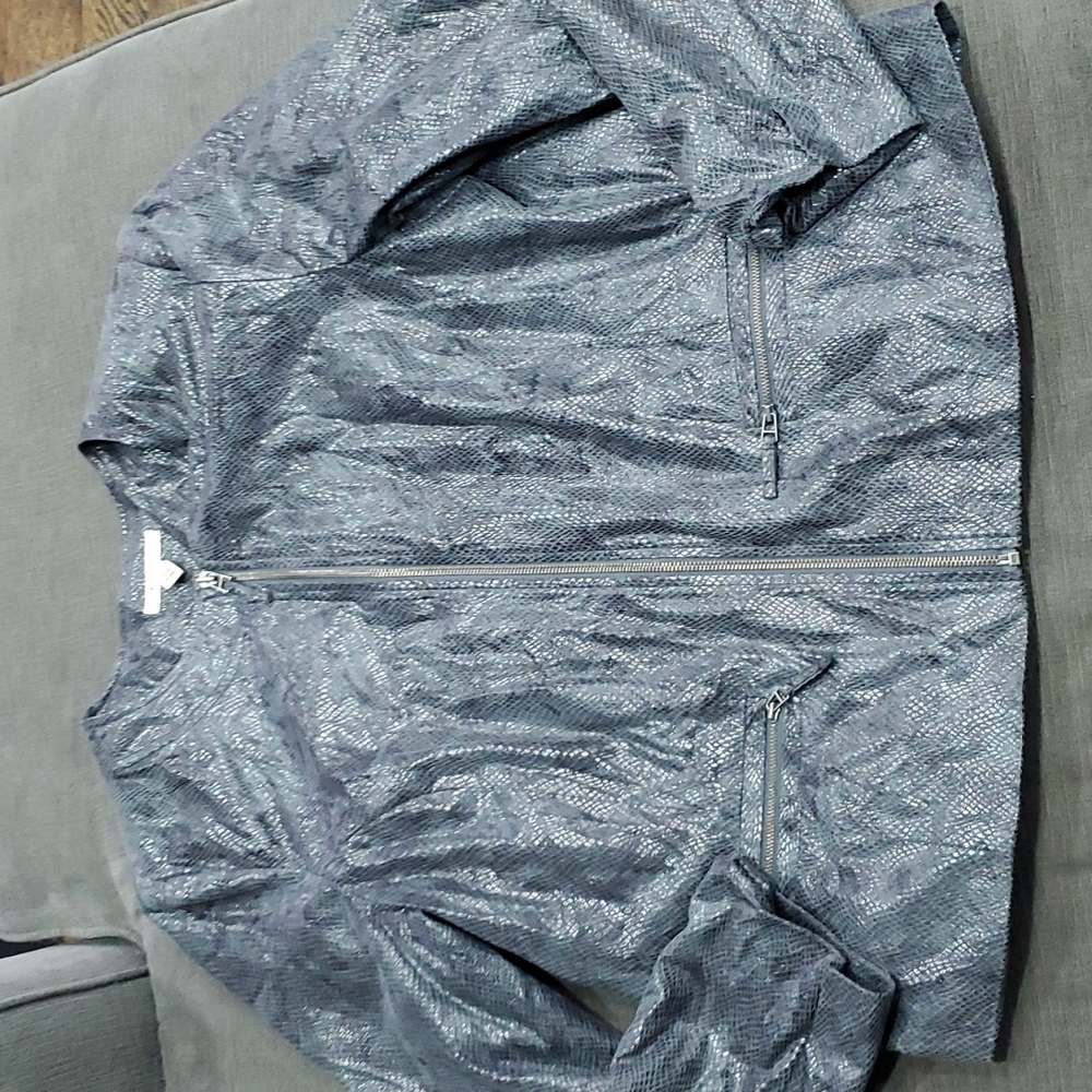 💥50% sale💥JM Collection snakeskin lightweight jacket sz16 #b767